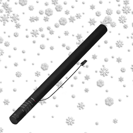 Elektrisch confetti kanon Flocon wit 80 cm