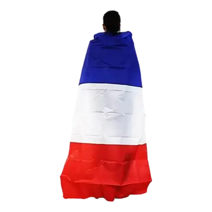 CAPE FRANCE - GO BLUE - BLUE WHITE RED - 90x150CM