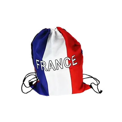 DRAAGTAS BLAUW WIT ROOD - FRANKRIJK - 42X31CM
