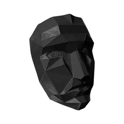 BAAS MASKER 3D INKTVIS SPEL