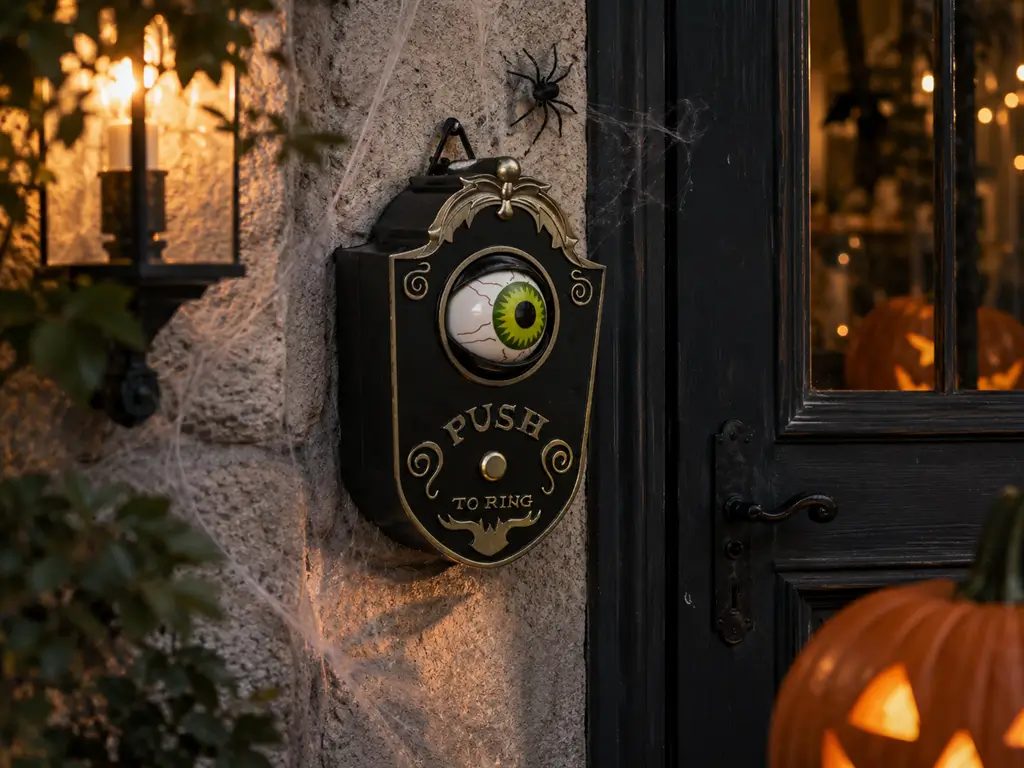 BEWEGENDE EN KLINKENDE HALLOWEEN DEURBEL - 25CM