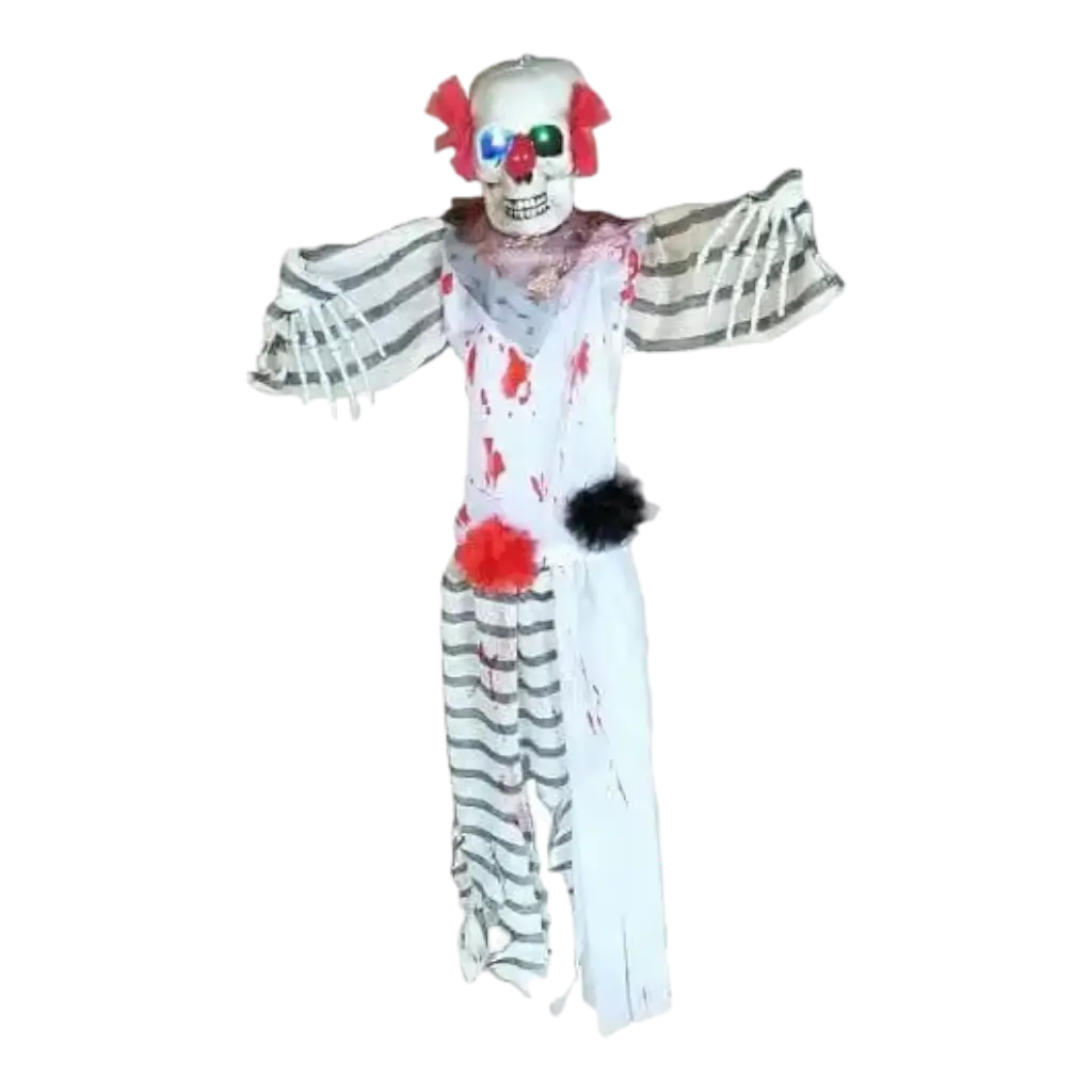 Verlichte horror clown hanglamp 120cm