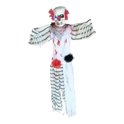 Verlichte horror clown hanglamp 120cm