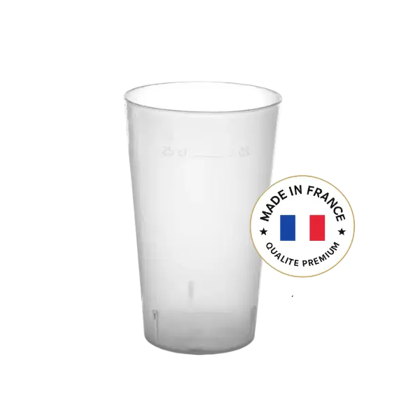 Beker Ecocup 25cl bruikbaar (33?cl tot aan de rand) Herbruikbaar – Type Halfje, Sap, Frisdrank