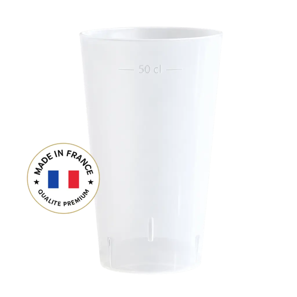 Beker Ecocup 50?cl bruikbaar (60?cl tot aan de rand) Herbruikbaar – Type Pint, Mojito, Smoothie