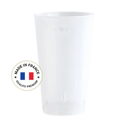 Beker Ecocup 50?cl bruikbaar (60?cl tot aan de rand) Herbruikbaar – Type Pint, Mojito, Smoothie