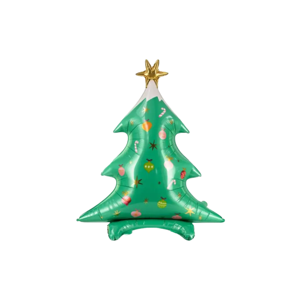 Groene kerstboomballon - Mylar - 78x94cm