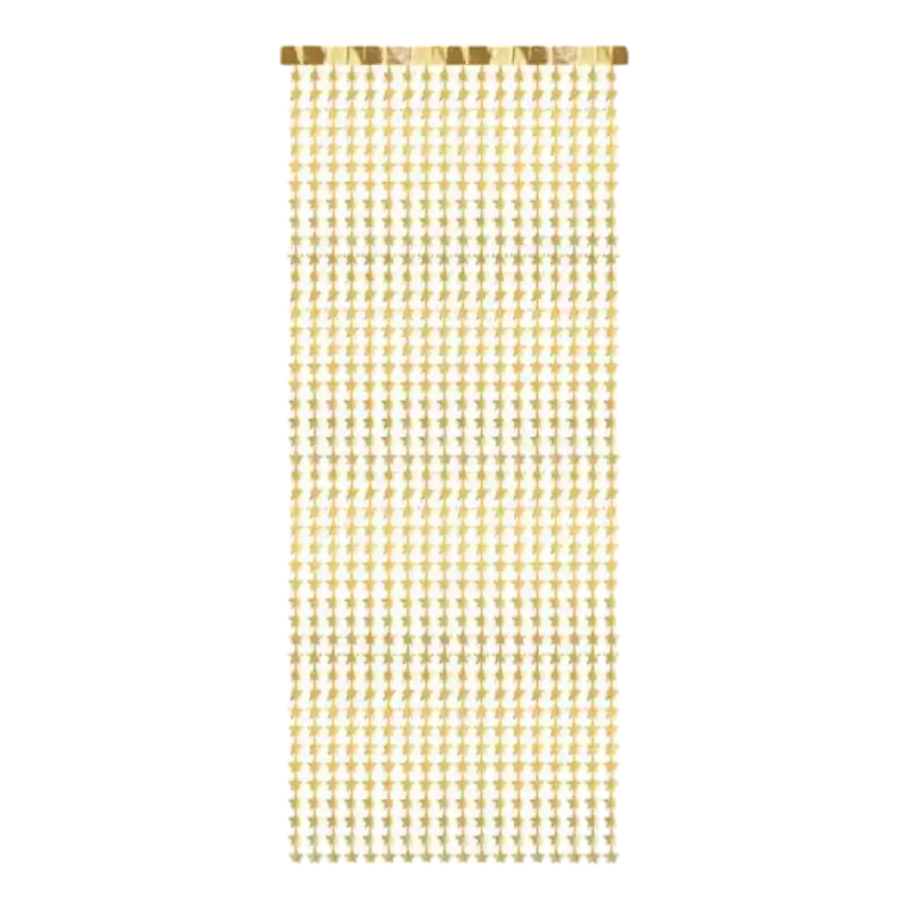 Gouden sterrengordijn - 100x245cm