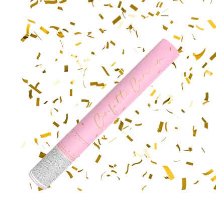 Confetti Kanonnen 40cm Goud