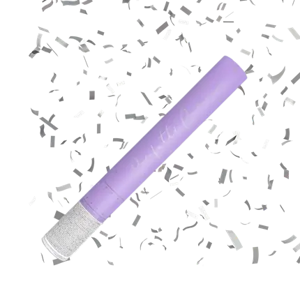 Confetti Kanonnen 40cm Zilver 