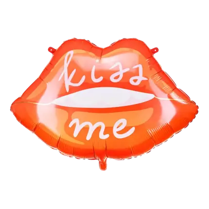 Folieballon - Kiss Me Rode Lippen - 86.5x65 cm