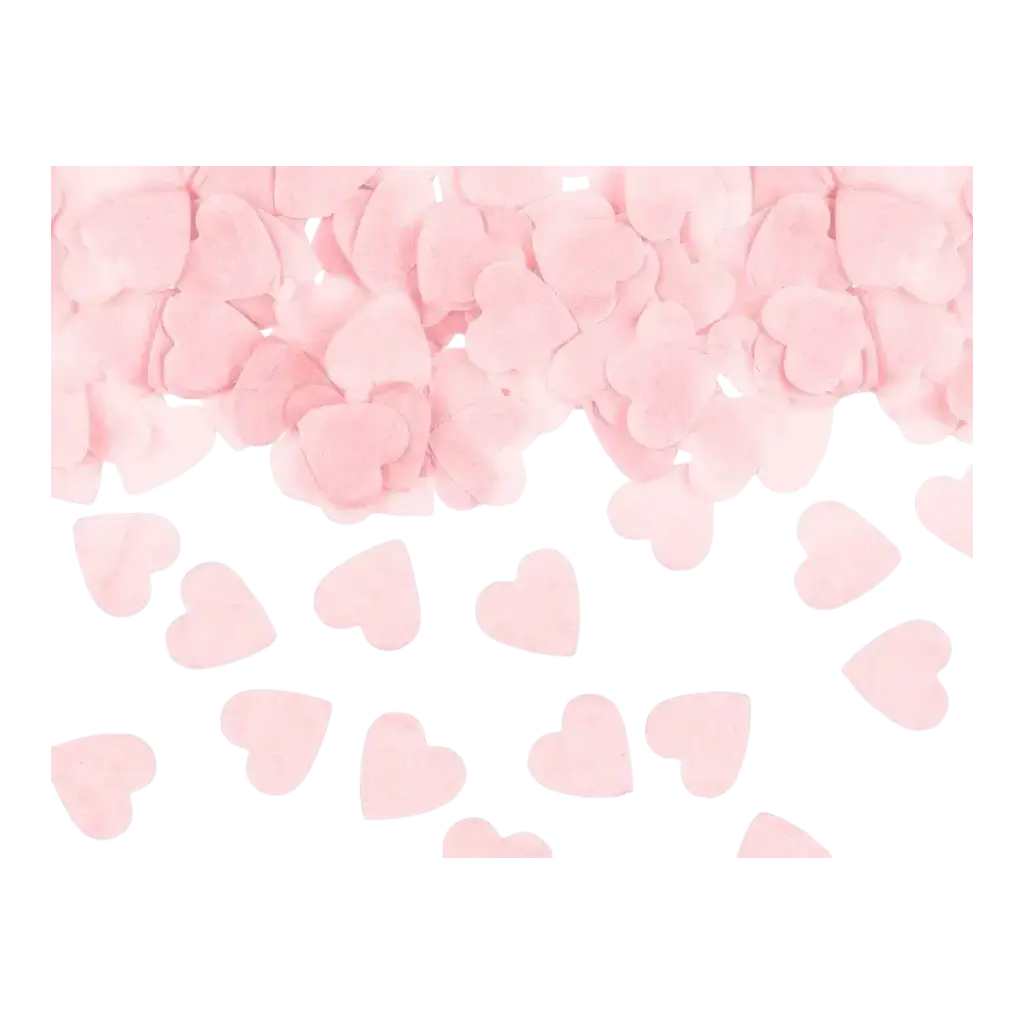 Confetti - Licht Roze Hart - (15gr) 100% BIOLOGISCH AFBREEKBAAR