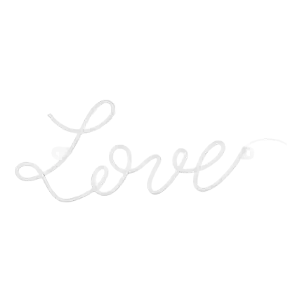 Sierletter LOVE Witte LED neon - 61x27.4cm