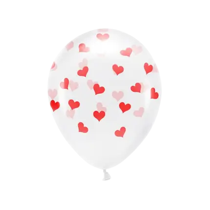 Mylar Ballon - Metallic Rood Hart - 72x73cm