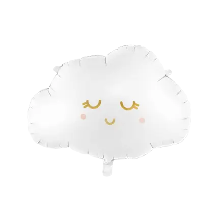 Mylar ballon met mat effect - Witte wolk - 51x35.5cm
