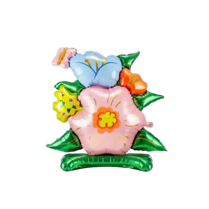 Ballon Boeket Bloemen - Mylar - 81.5x87cm