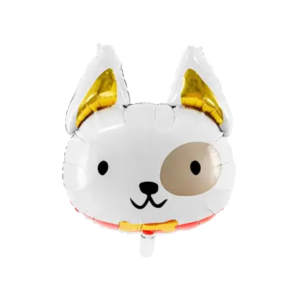 Hondenkop Ballon - Frosted Mylar - 56x65 cm