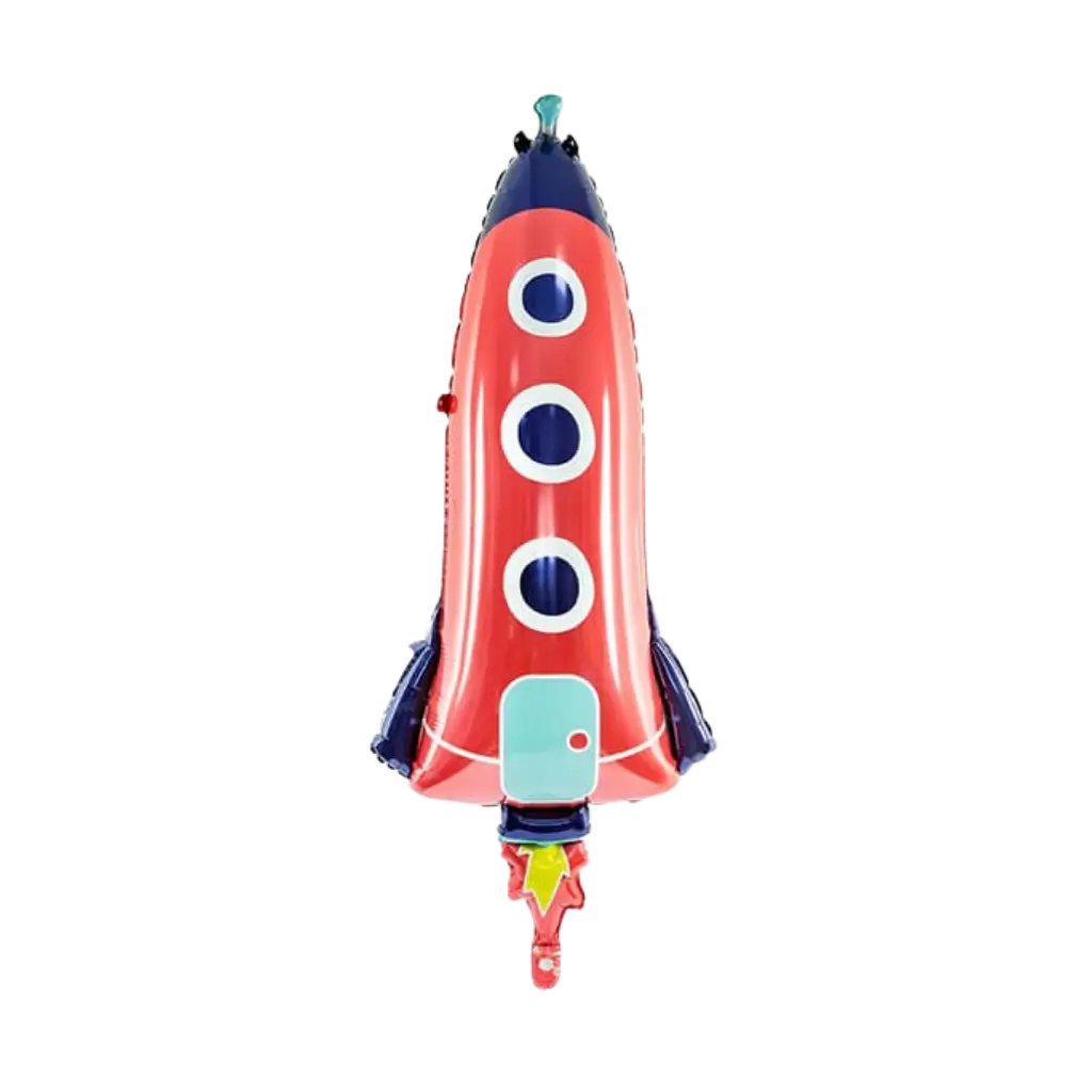 Glans Effect Mylar Ballon - Rocket Rocket - 44x115cm