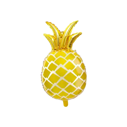 Metallic Folie Ballon - Gouden Ananas - 38x63cm