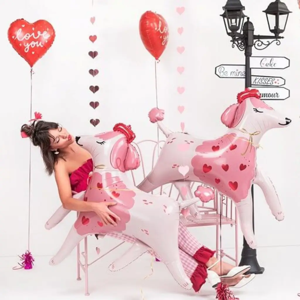 Folieballon - Rood Hart "LOVE YOU" - 45cm
