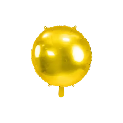Ronde Metallic Spiegeleffect Ballon - Goud - 45cm