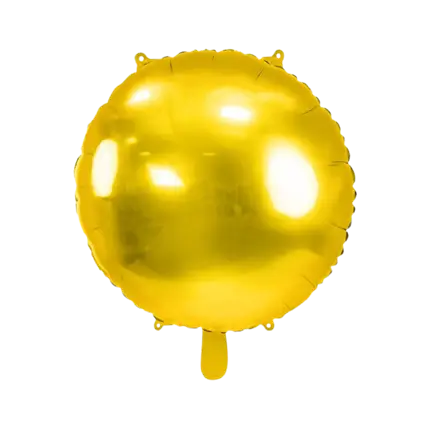 Ronde Spiegel Metallic Ballon - Goud - 80cm