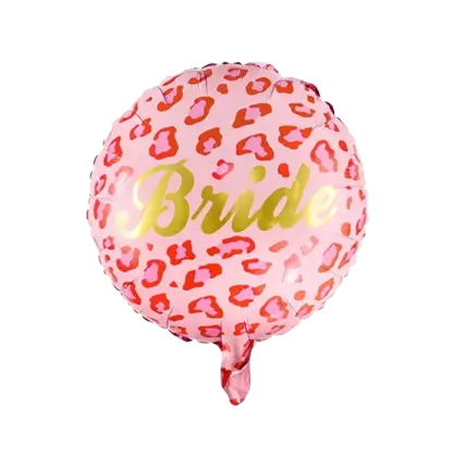 Folieballon - Luipaard Roze Band - 45cm