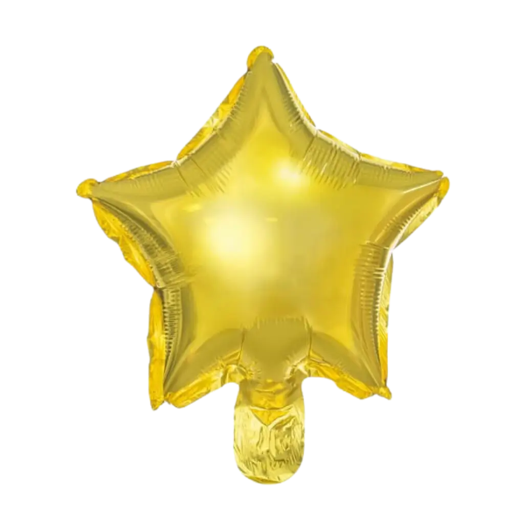 Sterrenballon - Metallic Mylar - Goud - 25cm (set van 25)