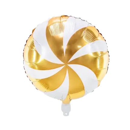 Metallic Candy ballon - Aluminium - Goud - 35cm