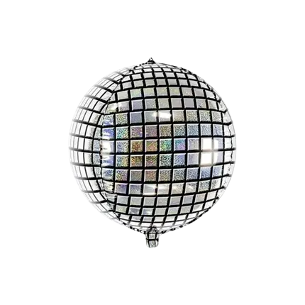 Holografische Mylar Ballon - DISCOTHEKENBAL - 40cm