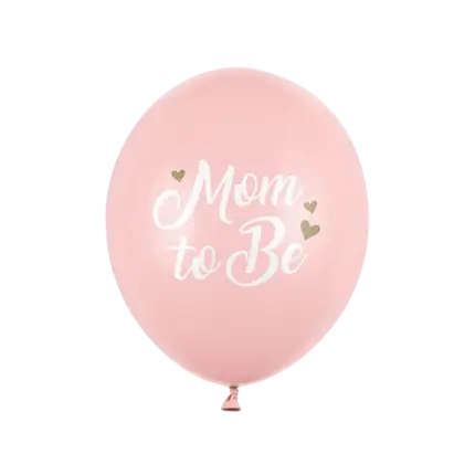 Set van 6 Roze Mum To Be Ballonnen - 30cm
