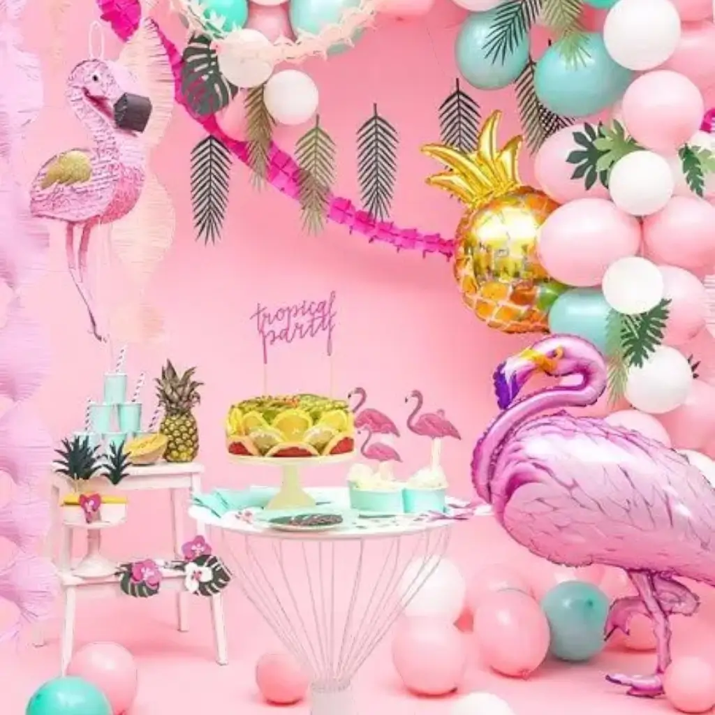 "Pink Flamingo's" taartdecoratie