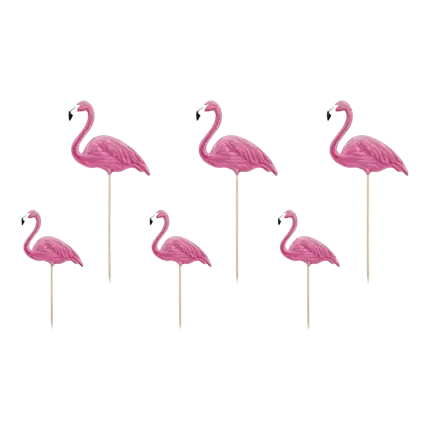 Pink Flamingo's taartdecoratie
