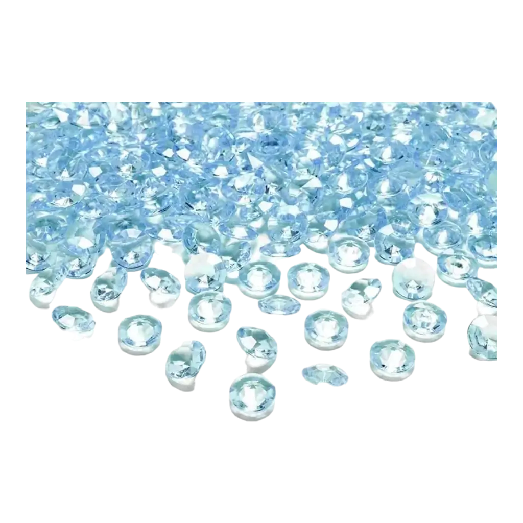 Diamantconfetti - Turkoois - (set van 100)