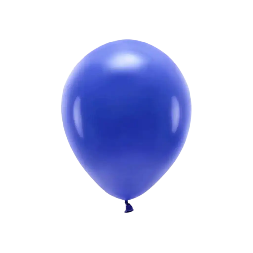 Lot van 10 marineblauwe biologisch afbreekbare ballonnen