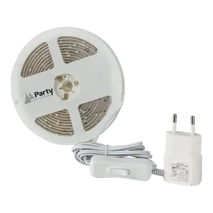 Flexibele witte LED-lintverlichting 3m PARTY-STRIP300WH