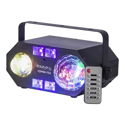 4 in 1 gecombineerd lichteffect: water, astro, UV, strobo