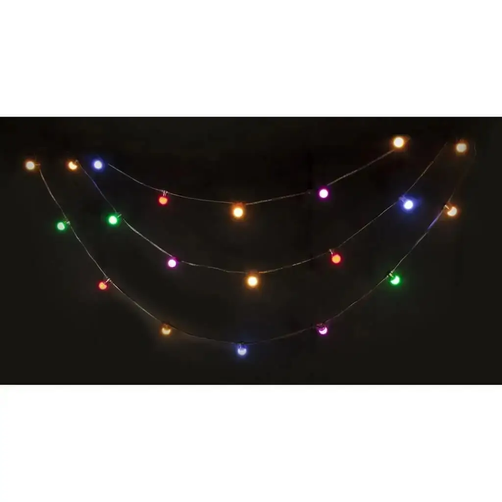 LEDSTRING-COLOR 10 m lichtsnoer met 20 gekleurde LED's
