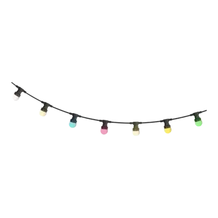 LEDSTRING-COLOR 10 m lichtsnoer met 20 gekleurde LED's