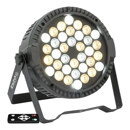 Flat 36 LED PAR schijnwerper Warm/koud wit