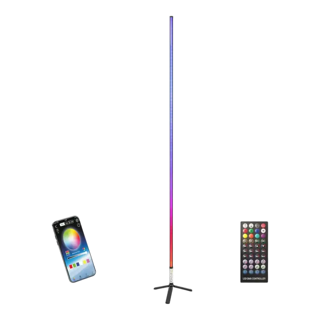 Lichtbuis 1,5m RGB Magic Color Stick zwart