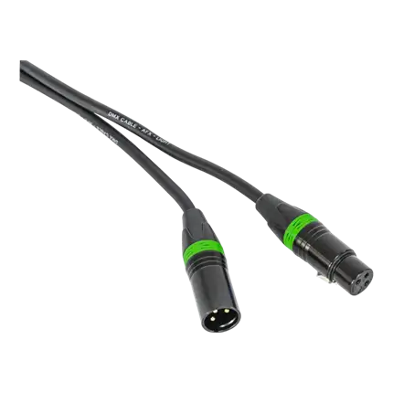 DMX-kabel 1m mannelijk/vrouwelijk