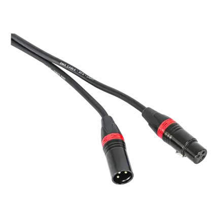 DMX-kabel mannelijk/vrouwelijk 10m