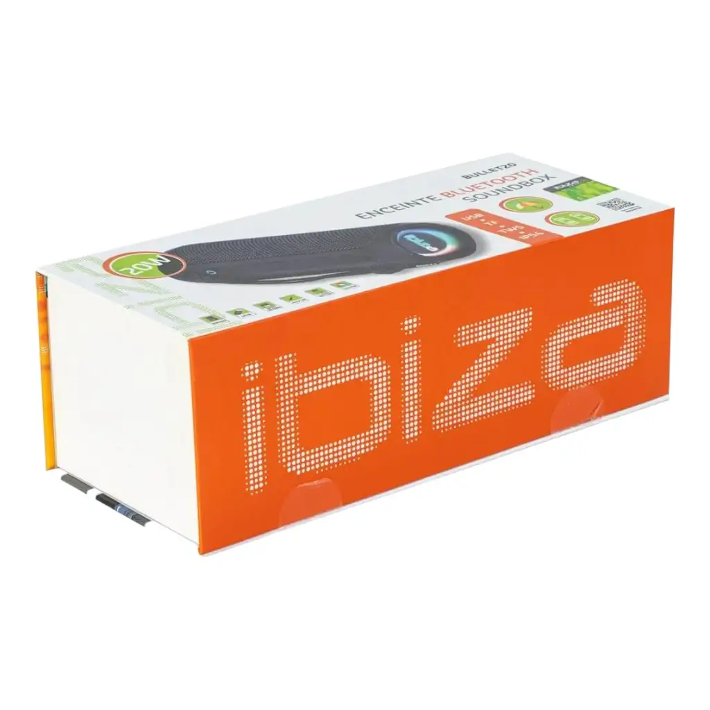 Ibiza BULLET20 LED bluetooth luidspreker