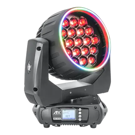 WASH-1940-RGB ringeffect blazer met Flight Case