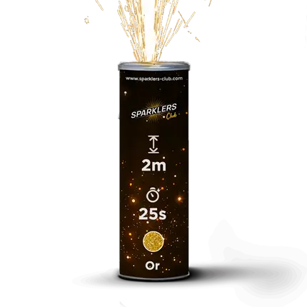 Podiumstralen 2 meter 25 seconden indoor Goud