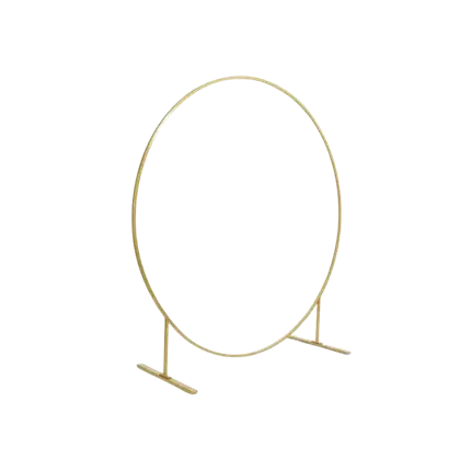 Gouden metalen ronde ballonboog ø 2meter 