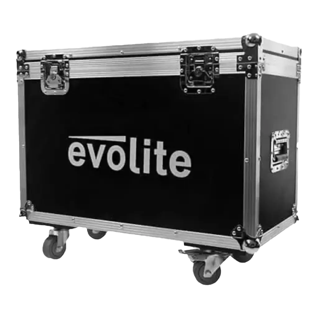 Flightcase voor 2 Evolite Beam 7R