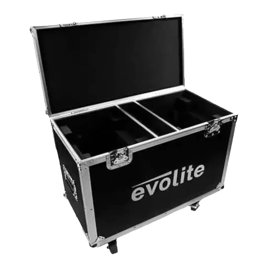 Flightcase voor 2 Evolite Beam 7R