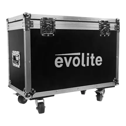 Flightcase voor 2 Evolite Beam 7R